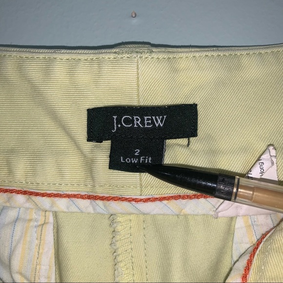 J.Crew size 2 low fit yellow shorts - Picture 4 of 15